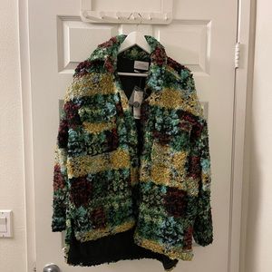 UO Fuzzy multi color jacket